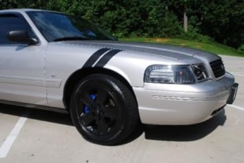 Amazon Com Grand Sport Stripes Vinyl Decals For Fender Fits Ford Mercury Crown Victoria Vic Lx Ltd P71 Police Interceptor Grand Marquis Touring Sedan Taxi Delivery Airport Lift Security K 9 Automotive
