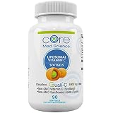 Optimized Liposomal Vitamin C 1000mg SOFTGELS | CHINA-FREE | Scottish Quali-C Ascorbic Acid | High Absorption Immune System Support & Collagen Booster Supplement | Non-GMO | No Soy | 30 Servings