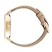 WRISTOLOGY Olivia Womens Gold Dots Wrist Watch Sand Tan Brown Leather Band