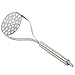YaeKoo Stainless Steel Potato Masher ricer with Broad and Ergonomic – Fine-grid Mashing Plate for Smooth Mashed Potatoes, Vegetables and Fruits (316 stainless)