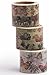 Washi Tape (Japanese Masking Tape) by MIKOKA, 1.2 Inches Wide, 16.4 Feet Long, Set of 3 - Nature