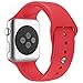 Apple Watch Replacement Band - Valuebuybuy Soft Silicone Replacement Sports Wristbands Straps for Apple Wrist Watch iWatch All Models Formal Colors S/M Size-42mm/Red