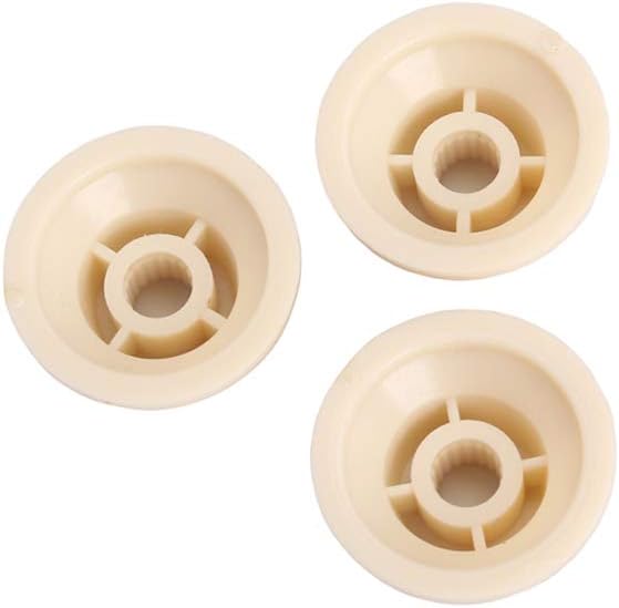 Alnicov Guitar Control Knobs 1 Volumn 2 Tone Fits Metric Pots Knobs Compatible For Fdstrat Stratocaster Style Electric Guitar Parts. (Creamy Yellow) - Image 5