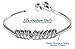 Dolceoro LOT 10, Sterling Silver Ring Spacer Beads with Rhodium Plating Fits 3mm Charm Snake Chain Cable Bracelets
