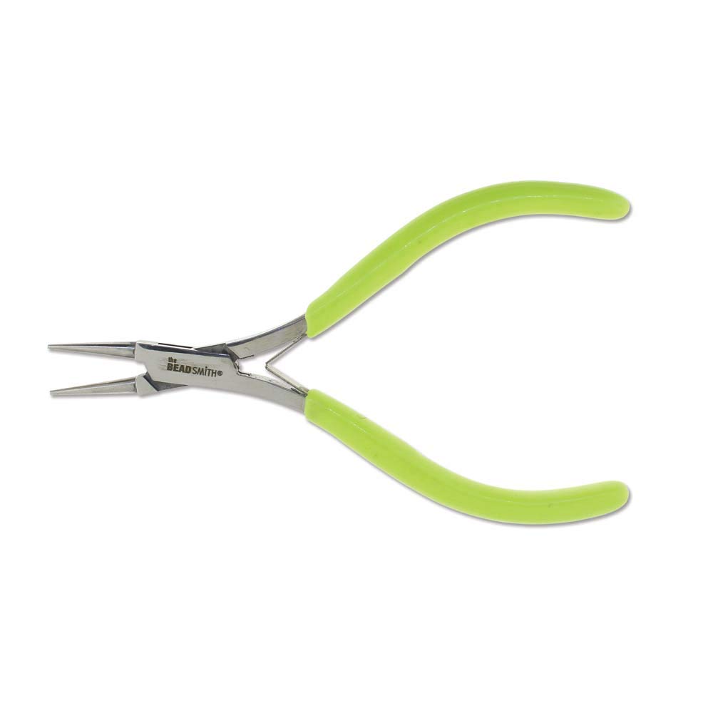 The Beadsmith Micro Mini Round Nose Pliers with Springs - 5" Length - PL5914
