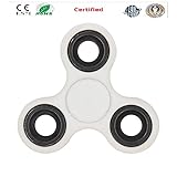 Fidget Spinner Toys Hand Spinner Stress Reducer Aluminum Alloy Bearing Anti Anxiety ADD, ADHD, Autism Adult Children Kids 360 Spinner Helps Focusing Fidget Toys EDC Focus Toy (White)