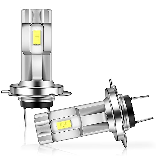 Oewnvmd Ampoule Led Voiture Ampoule H7 Blanche Puissante Led Voiture Exterieur Ampoule H7 Led Homologué LED Headlight 12V Alternatives aux Lampes Halogènes 80W 3570K 2 Pièces