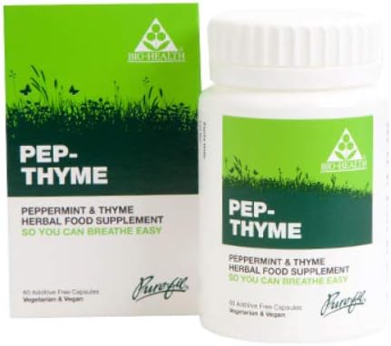 Bio Health | Pep-Thyme Peppermint & Thyme Oil Caps | 1 x 60s (UK)