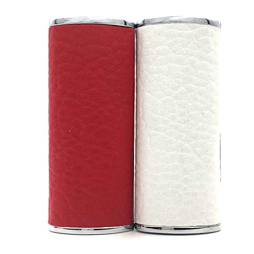 Lucklybestseller 2PCS Set Metal Leather Lighter Case Cover Holder for BIC Full Size Lighter J6