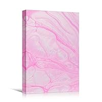 Canvas Wall Art Liquid Abstract Colorful Decorative Elements Mixed Media Multicolor Swirly - 12x18 inches