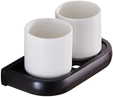 Dream Cloud Wall Mounted Toothbrush Holder Double Holder Bathroom Organizer Black