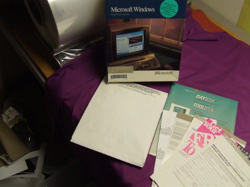 Microsoft Windows 3.0 for DOS Systems - 5 1/4" Floppy Diskettes - Inlcudes DayBook - a personal organizer, User's Guide, and five 5.25 inch Diskettes of Windows 3.0 - Software is UNTESTED