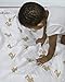 Alpy Baby Bamboo Muslin Swaddle Blankets - 47 inches x 47 inches - Silky Soft Set of 2 (Llamas and Stars)