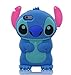 iPhone 6s Plus Case, iPhone 6 Plus Case, Cute 3D Cartoon Lovely Lilo Stitch Movable Ear Flip Soft Gel Rubber Silicone Protection Skin Case Cover for iPhone 6s Plus/iPhone 6 Plus (Blue)