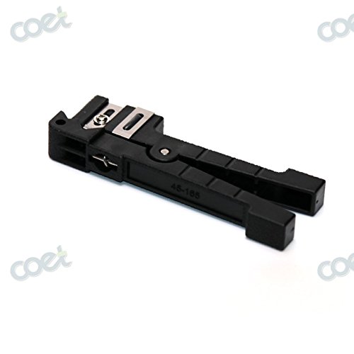 Fiber Optic Cable Stripping Tool Fiber Stripper Komshine 45-165 Coaxial Cable Stripper with One Extra Blade - Thumbnail 3