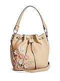 GUESS Factory Women's Cherrywood Floral Bucket Bag