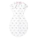 Amazing Baby Transitional Swaddle Sack with Arms Up Half-Length Sleeves and Mitten Cuffs, Medium, 3–6 months, 14-21 lbs, Tiny Elephants, Pink (Arms Up Swaddle, Transition Swaddle Sleep Sack)