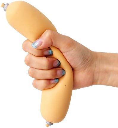 Huayoung Creative Stress Relief Squeeze Toys Funny Fake Sausage Gag &amp; Practical Joke Toys（Not Food）