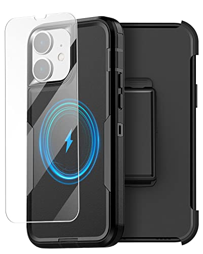 AICase Belt Clip Case for iPhone 11,Support Magnetic Car Mount Heavy Duty 2-Layer Pocket-Friendly Durable Military Grade Protection Shockproof/DropProof Protective Cover for iPhone 11 6.1"