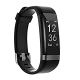 moreFit Heart Rate Monitor, Dare Activity Fitness Tracker Watch with 14 Sports Mode, Wireless Smart Bracelet as Pedometer Calorie Counter and Sleep Tracker for Kids Women Men (Black)