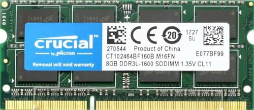 Crucial 8GB DDR3 1600 MHz Laptop Memory