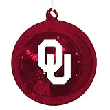 Team Sports America Oklahoma Sooners Mercury Glass Ball Ornament