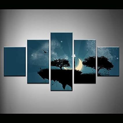 HIOJDWA Cuadros de Arte decoración de Sala de Estar Carteles para niños