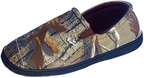 Northern Trail Mens Brown &amp; Green Camo Slippers Camouflage Loafers M (8-9)