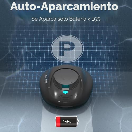 TALOSBO Pleco Se Pool Robot, 130 Mins of Powerful Cleaning, Fast Charging in 2.5 h, Double Traction Motors, Ideal for Above Ground Pools with Flat Bottom up to 85 m²