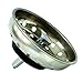 Danco 88275 3-1/4 inch Kitchen Sink Basket Strainer Splash Guard with Stationary Post, Stainless Steel