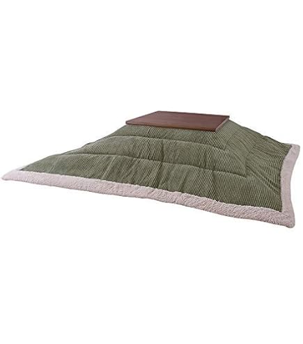 ROOM ESSENCE Kotatsu Futon Comforter - Gray Stripe, Rectangle 74.8" X 90.6" (190x230cm) With Storage Bag