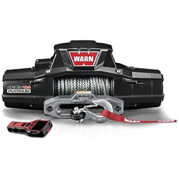 WARN 95960 ZEON 12-S Platinum 12V Electric Winch with Spydura Synthetic Rope - 12,000 lbs. Capacity