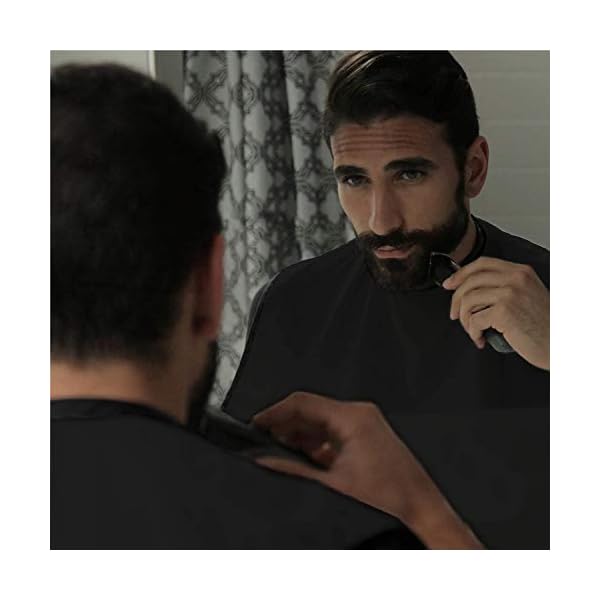 Beard-Apron-Beard-Trimming-Catcher-Cape-for-Men-Shaving-Hair-Clippings-Waterproof-Non-Stick-Hair-Catcher-Grooming-Cloth-with-2-Suction-Cups Beard Apron, Beard Trimming Catcher Cape for Men Shaving & Hair Clippings, Waterproof Non-Stick Hair Catcher Grooming…