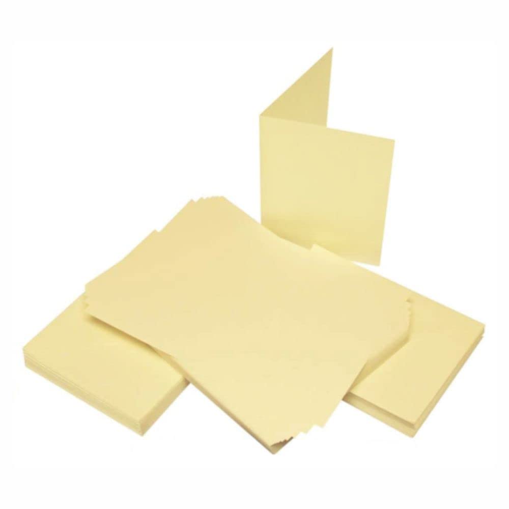 3 Ace Crafts C6 Ivory Blank Cards and Envelopes for Card Making (10) for Greetings, Thank You Cards with Envelope, Valentines, Thanksgiving, Christmas Invitation, Card Making Kit for Craft Activity
