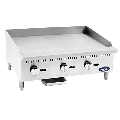 CookRite Heavy Duty Manual Commercial Griddle Natural Gas 36" Countertop
