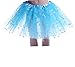 Anleolife 12'' Princess Fairy Birthday Blue Ballerina Tutu Skirt Girls Dance Dress Tutus Flower Sequins (blue)