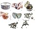 Freshwater Cultured Pearl in Oyster Set (5-7 mm) Rhodium Plated Dolphin Necklace + Stainless Chain 18