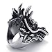 KONOV Vintage Gothic Dragon Stainless Steel Biker Mens Ring