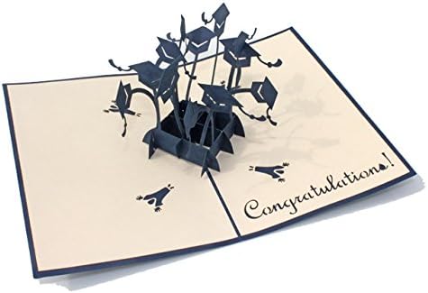 Amazon Kirigami 3dポップアップカード グリーティングカード グラデュエーション 卒業式 グリーティングカード 文房具 オフィス用品
