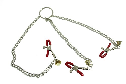 Eastern Delights Elite Clitoris Clamps / Nipple Clamps Vice / Labia Clip With Soft Adjustable Rubber Clamps with Bell