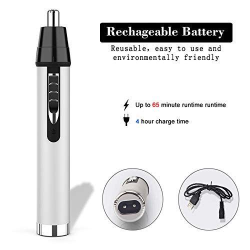 Ear and Nose Hair Trimmer for Men,Professional USB Rechargeable Nostril Nasal Mens Nose and Ear Trimmer,4 in 1… - Image 4