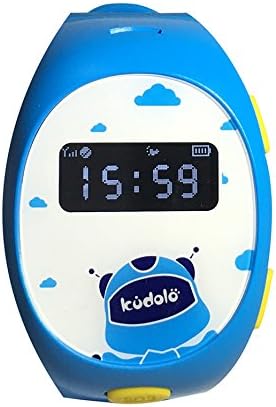 Kudolo Kid GPS Watch, Tracking Watch for Children with SOS Button, Kid Talking Watch for Android & iOS Cellphone (Blue Color)