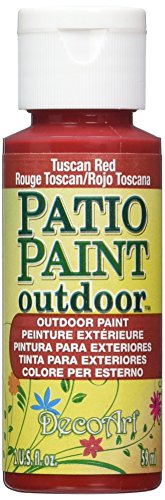 DecoArt Patio Paint 2-Ounce Tuscan Red Acrylic Paint