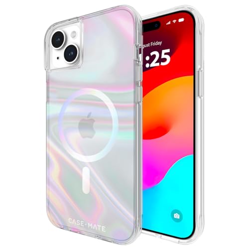 Case-Mate Coque pour iPhone 15 Plus – Bulle de savon... en promo sur Amazon