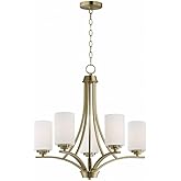 Maxim Deven - 5 Light Chandelier in Modern Style-23 Inches Tall and 24 Inches Wide-Satin Brass Finish -Traditional Installa