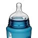 Smilo Baby Bottles, Aqua, Smooth Flow Anti-Colic Feeding, 10 Ounce with Stage 0 Nipples (Pack of 3)