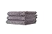 Classic Turkish Towels Jacquard Rib Style Jumbo Bath Sheet 3-Pieces (Gray 3PC Set)