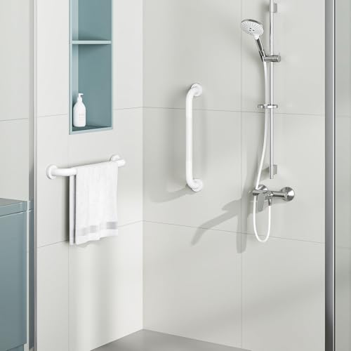 FANHAO 2 Pieces Bathroom Grab Bar, 41 cm Shower Grab Bar SUS304 Stainless Steel, Non-Slip, Support Bar for Bathtub Wall for Elderly Disabled Pregnant Children