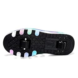 Nsasy Roller Shoes Girls Boys Wheels Sneakers Led