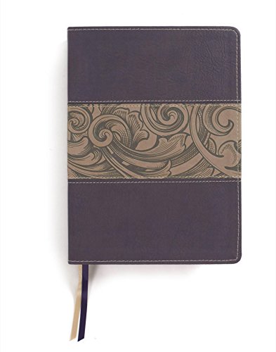 Holman Study Bible: NKJV Edition, Eggplant/Tan LeatherTouch - Thumbnail 3